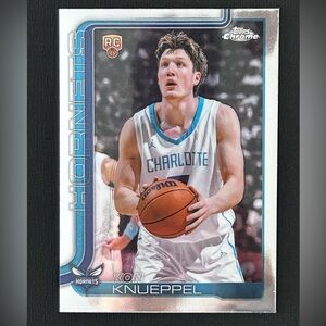 2025-26 Topps Chrome #254 Kon Knueppel Rookie RC Hornets